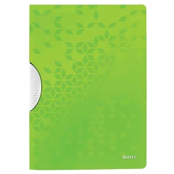 Leitz Wow ColorClip gyorsfűző, klipes, PP, A4, zöld