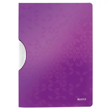 Leitz Wow ColorClip gyorsfűző, klipes, PP, A4, lila