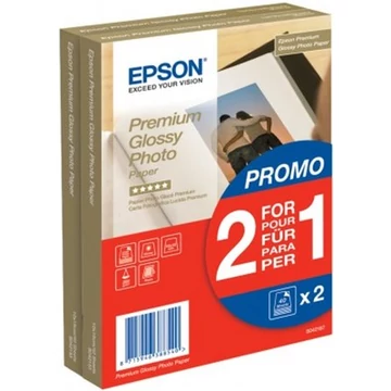 Epson S042167 fényes fotópapír, tintasugaras, 10x15, 255 g, 2x40 lap