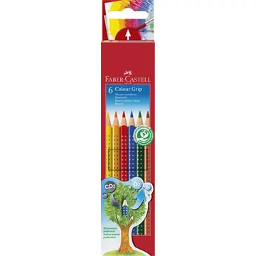 Faber-Castell színes ceruza készlet, háromszögletű, grip 2001, 6 különböző szín