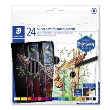 Staedtler színes ceruza készlet, hatszögletű, 149 c, 24 különböző szín