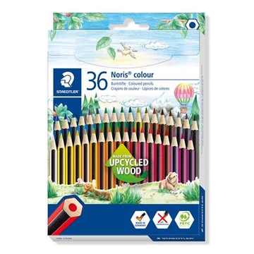 Staedtler színes ceruza készlet, hatszögletű, Noris colour 185, 36 különböző szín