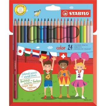 Stabilo színes ceruza készlet, hatszögletű, color, 24 különböző szín