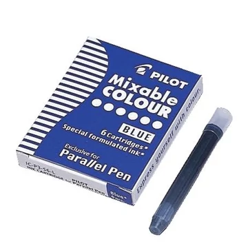Pilot Parallel Pen töltőtoll patron, 6 db, kék