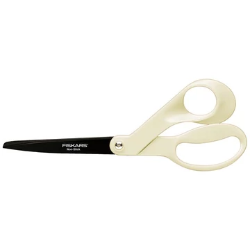 Olló, általános, tapadásmentes, 21 cm, Fiskars, fehér