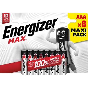 Energizer Max ceruzaelem, AAA, 8 db