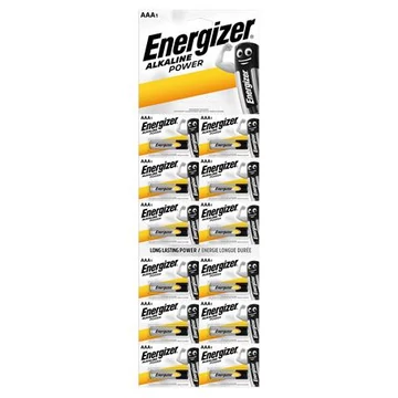 Energizer Alkaline Power Kartella ceruzaelem, AAA, 12 db