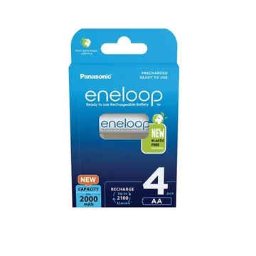 Panasonic Eneloop tölthető ceruzaelem, AA, 4x2000 mAh