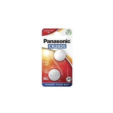 Panasonic CR2025 gombelem, 2 db