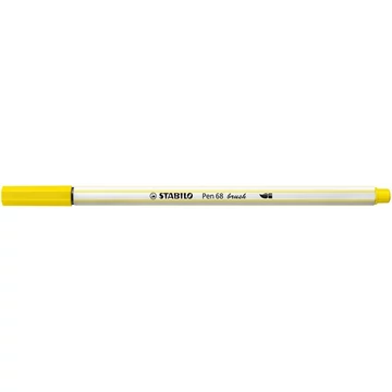 Stabilo Pen 68 Brush ecsetirón, citromsárga