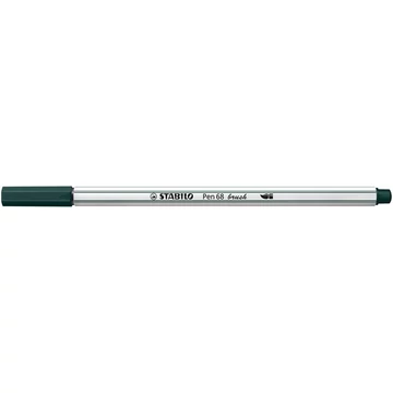 Stabilo Pen 68 Brush ecsetirón, földes zöld