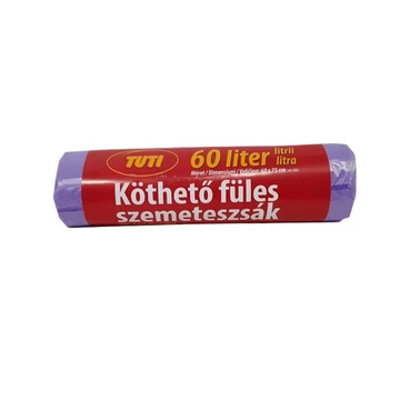 Tuti szemeteszsák, köthető füles, 60 l, 16 db