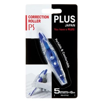 Plus PS hibajavító roller, 5mm x 6m, kék