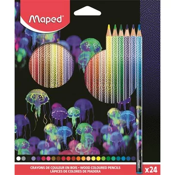 Maped Deepsea Paradise színes ceuza készlet, háromszögletű, 24 db