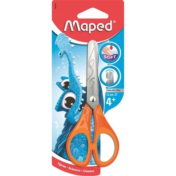 Olló, iskolai, 13 cm, Maped essentials soft