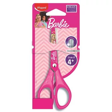 Olló, iskolai, 13 cm, maped barbie