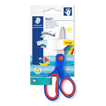 Olló, iskolai, 14 cm, Staedtler noris 965, kék