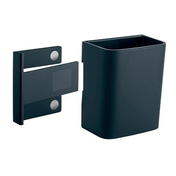 írószertartó pohár, 7,5x9,4x5,1 cm, Sigel, artverum clip&organise, antracit-szürke
