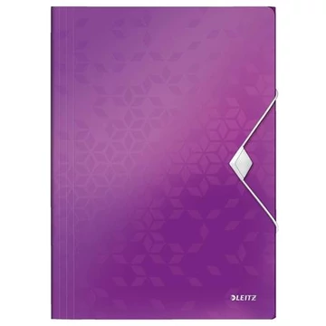 Gumis mappa, pp, a4, Leitz wow, lila