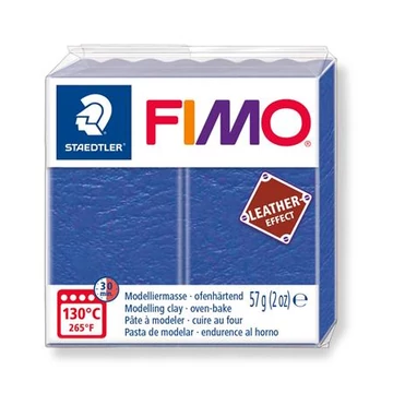 Gyurma, 57 g, égethető, Fimo leather effect, indigókék