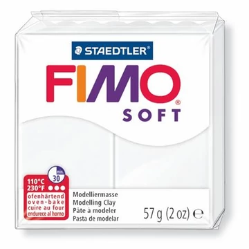 Gyurma, 57 g, égethető, Fimo soft, fehér