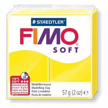 Gyurma, 57 g, égethető, Fimo soft, citromsárga