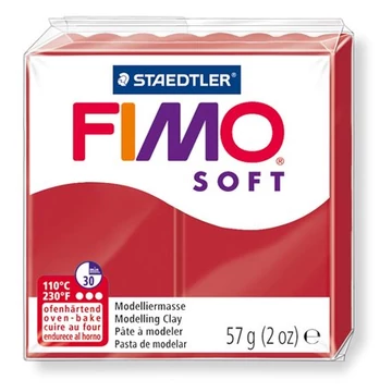 Gyurma, 57 g, égethető, Fimo soft, karácsonyi piros