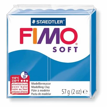 Gyurma, 57 g, égethető, Fimo soft, óceán kék