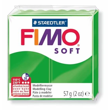 Gyurma, 57 g, égethető, Fimo soft, trópusi zöld