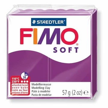 Gyurma, 57 g, égethető, Fimo soft, bíborlila