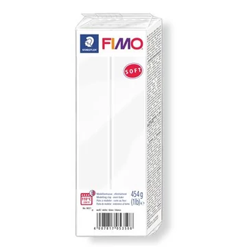 Gyurma, 454 g, égethető, Fimo soft, fehér