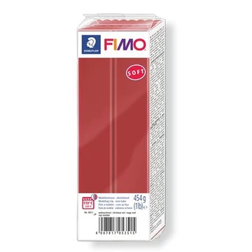 Gyurma, 454 g, égethető, Fimo soft, karácsonypiros