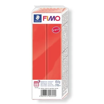 Gyurma, 454 g, égethető, Fimo soft, indián piros