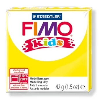 Gyurma, 42 g, égethető, Fimo kids, sárga