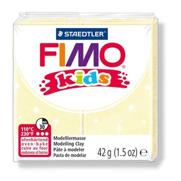 Gyurma, 42 g, égethető, Fimo kids, gyöngyház sárga