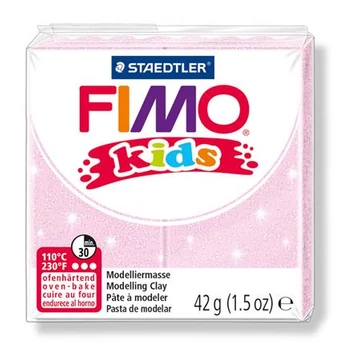 Gyurma, 42 g, égethető, Fimo kids, gyöngyház világos rózsaszín