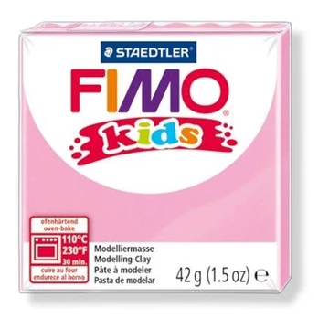 Gyurma, 42 g, égethető, Fimo kids, világos rózsaszín