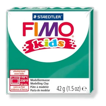 Gyurma, 42 g, égethető, Fimo kids, zöld