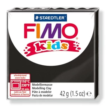 Gyurma, 42 g, égethető, Fimo kids, fekete