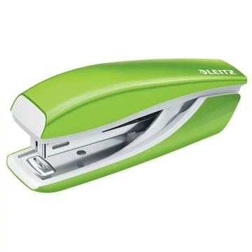 Tűzőgép, mini, no. 10, 10 lap, fém, Leitz nexxt wow, zöld