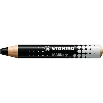 Stabilo Markdry táblaceruza fehértáblához, flipchartpapírhoz, kúpos, fekete