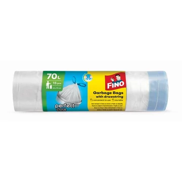 Fino Perfect Close szemeteszsák, önzáró szalagos, 70 l, 15 db