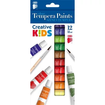 Ico Creative Kids tempera készlet, 12 féle szín