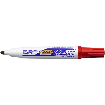 BiC Velleda Ecolutions flipchart- és táblamarker, 1,4 mm, kúpos, piros