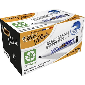 BiC Velleda Ecolutions flipchart- és táblamarker, 1,1-5,6 mm, vágott, fekete
