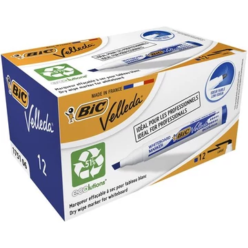 BiC Velleda Ecolutions flipchart- és táblamarker, 1,1-5,6 mm, vágott, kék