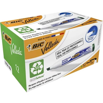 BiC Velleda Ecolutions flipchart- és táblamarker, 1,1-5,6 mm, vágott, zöld