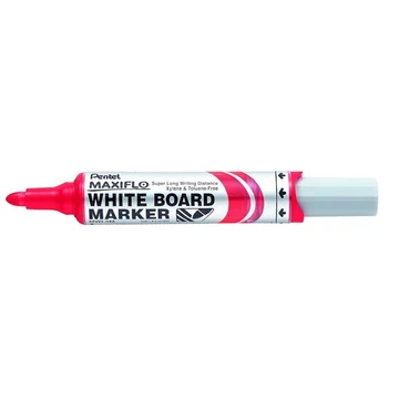 Pentel MaxiFlo MWL5M táblamarker, 2,5 mm, kúpos, piros