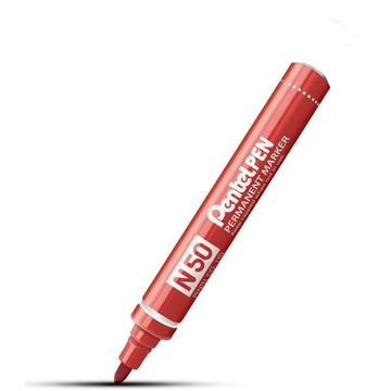 Pentel N50 alkoholos marker, 2 mm, kúpos, piros