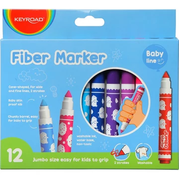 Keyroad Jumbo filctoll készlet, 5 mm, 12 darabos